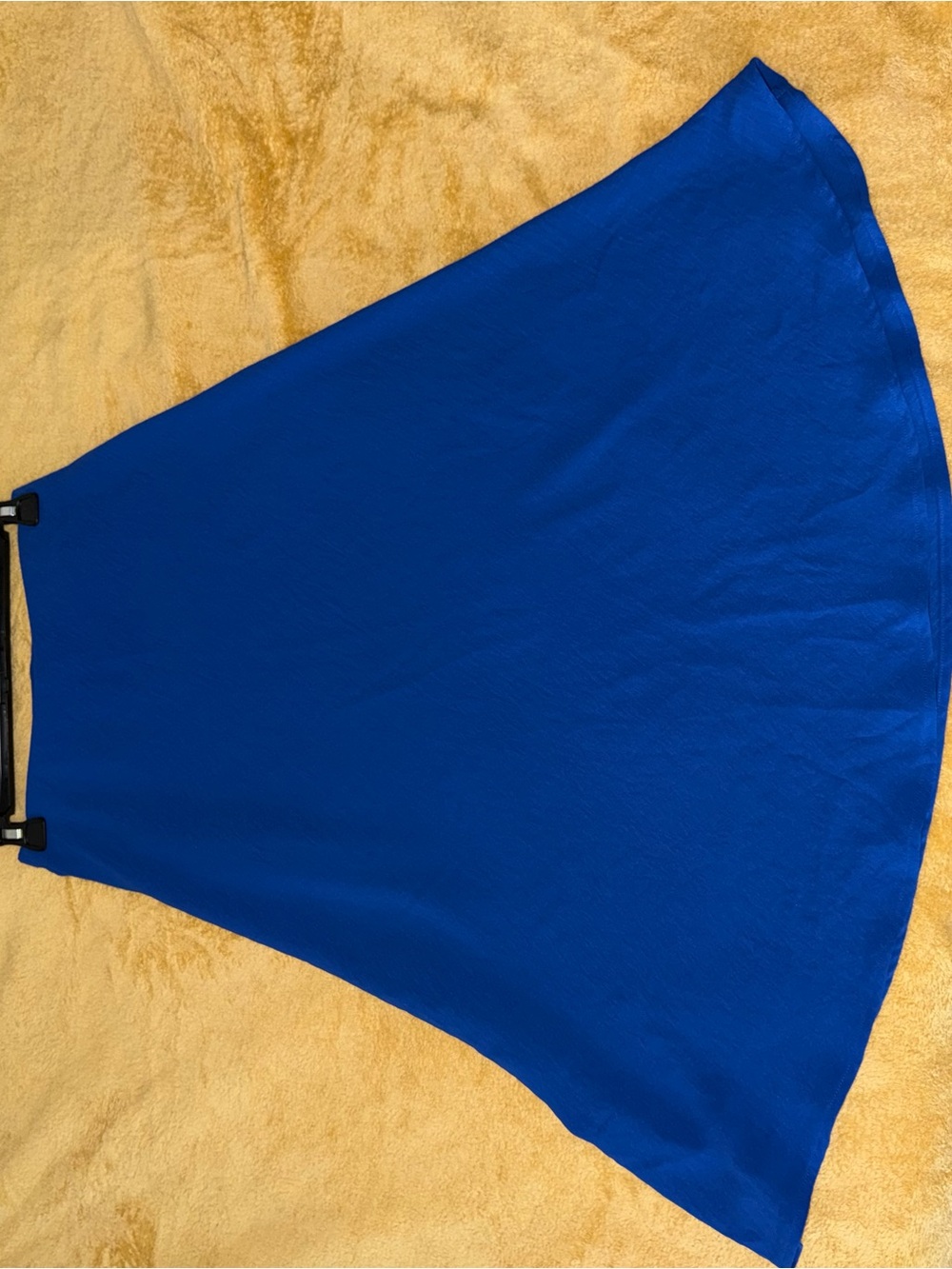Discovery royal blue A-line midi skirt